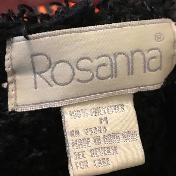 Vintage Rosanna Fuzzy Yarn Pullover Sweater Size M - Picture 3 of 4